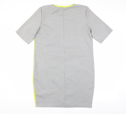 aadel Womens Grey T-Shirt Dress Size L