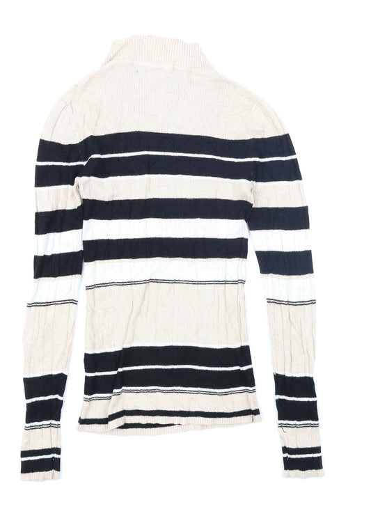 Atmosphere Womens Brown Striped Pullover Jumper Size 12