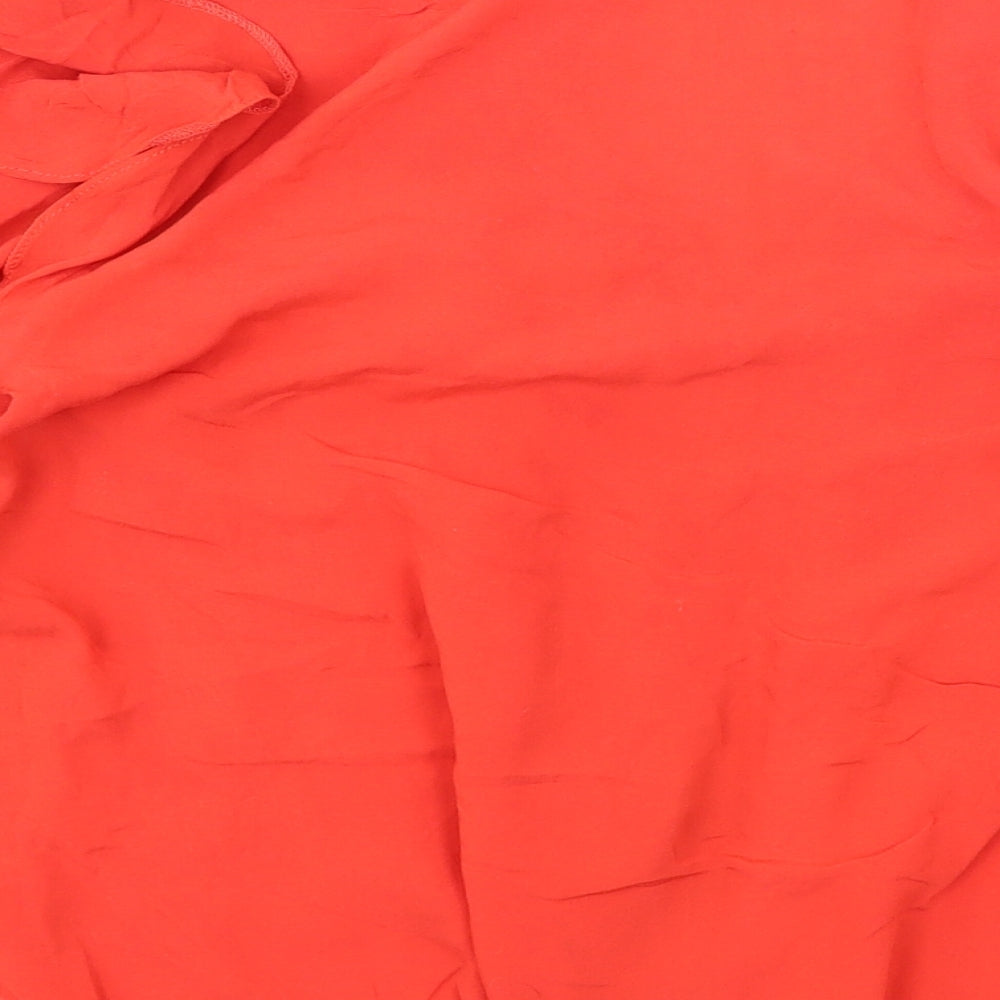Womens UK Size 8 George Red Basic Blouse
