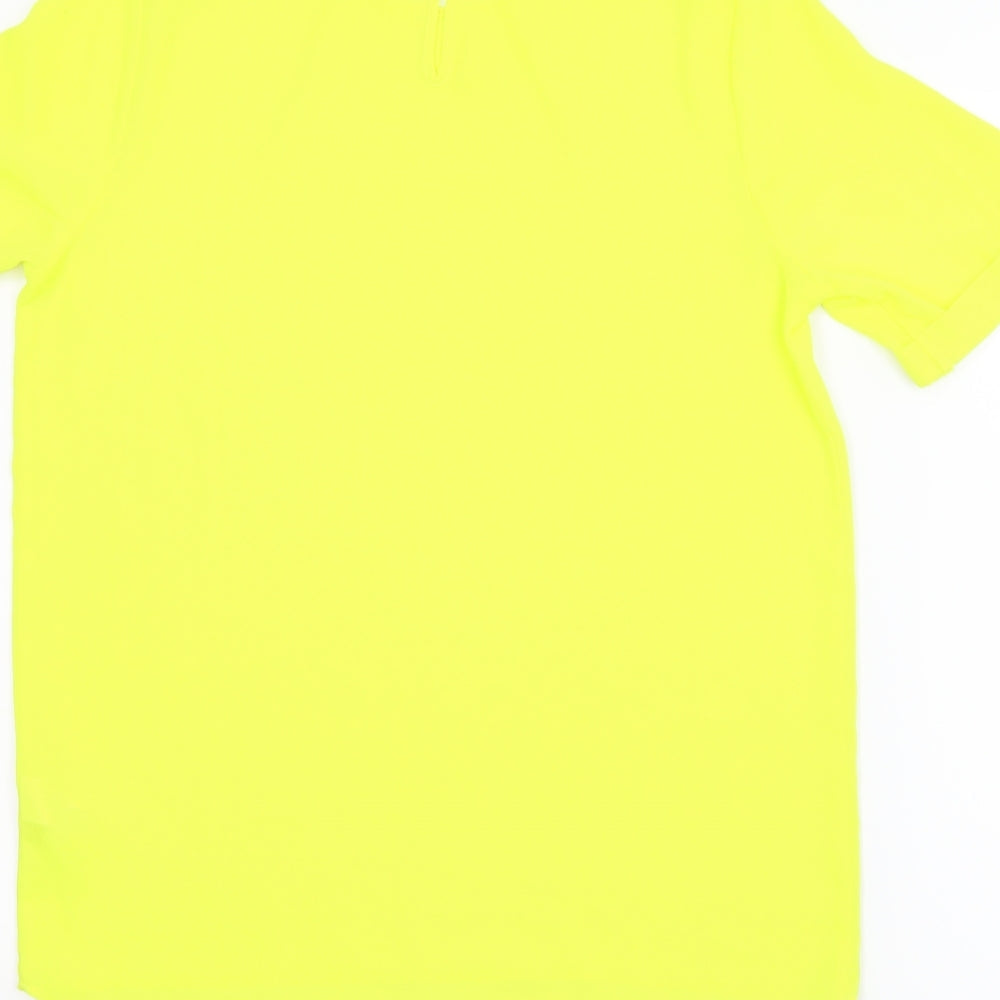 Atmosphere Womens Yellow Basic Blouse Size 8