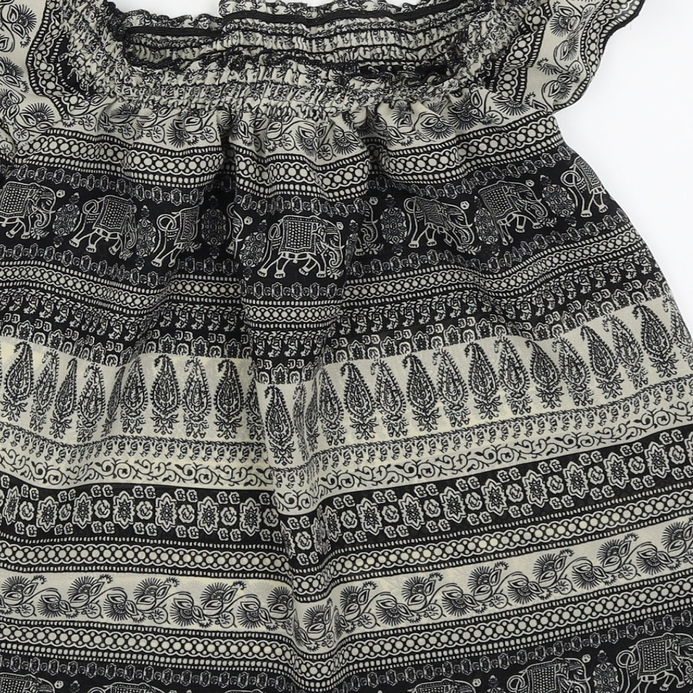 Primark Womens Black Basic T-Shirt Size 6