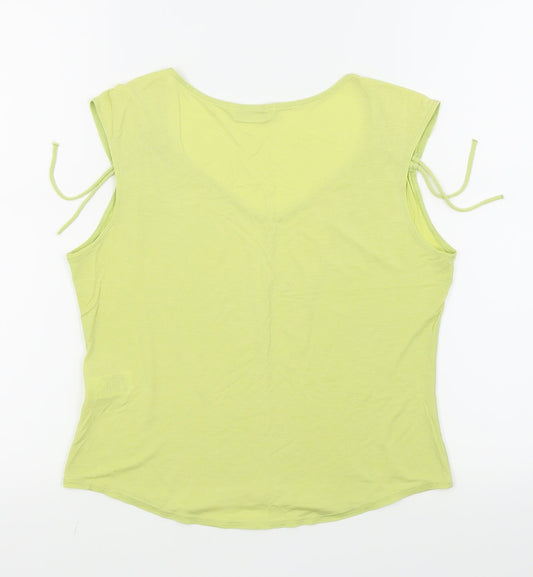 m&s Womens Green Basic Tank Size 14