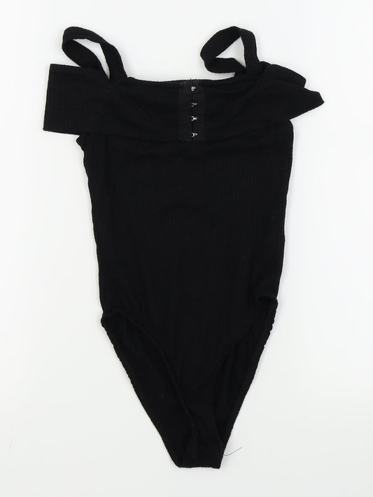 Primark Womens Black Bodysuit One-Piece Size 4