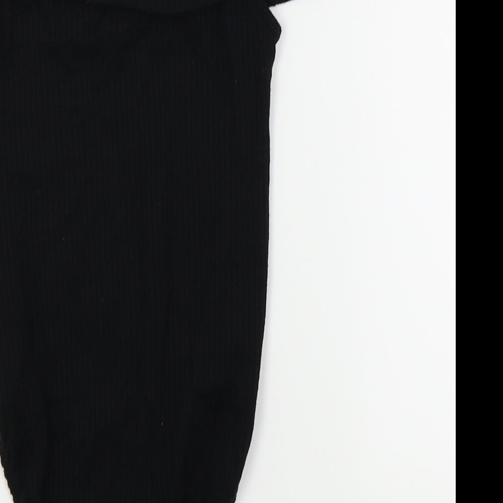 Primark Womens Black Bodysuit One-Piece Size 4