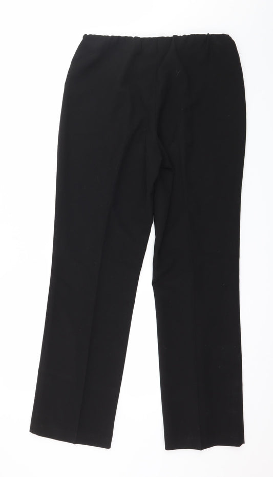 Bonmarché Womens Black Trousers Size 10 L28 in