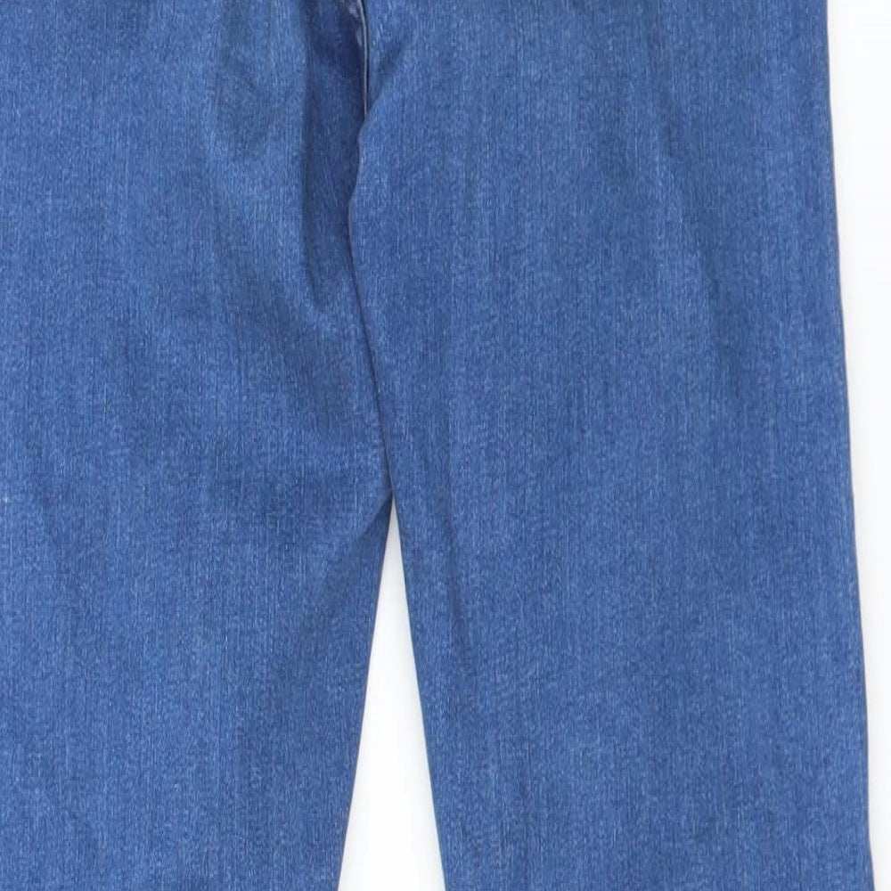 Topshop Womens Blue Denim Skinny Jeans Size 25 in L30 in