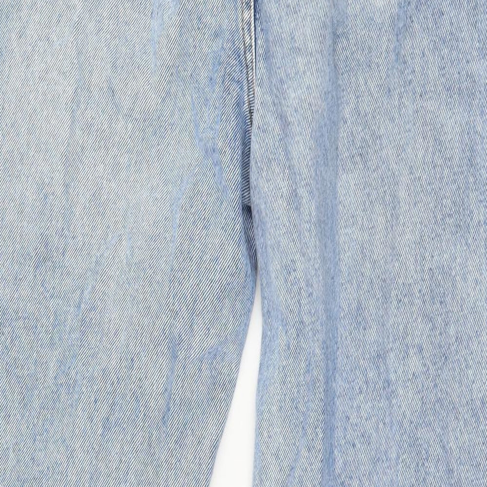 Denim & Co. Womens Blue Denim Mom Jeans Size 4 L28 in