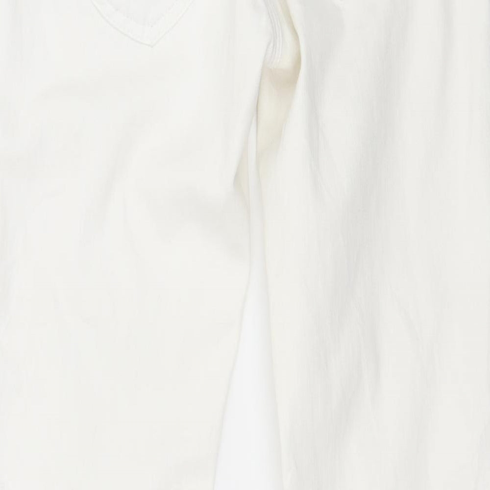 Pepe Jeans Womens White Denim Straight Jeans Size 26 in L26 in