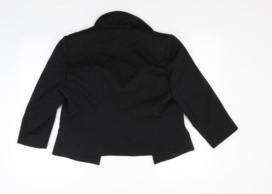 New Look Womens Black Jacket Coat Size 14