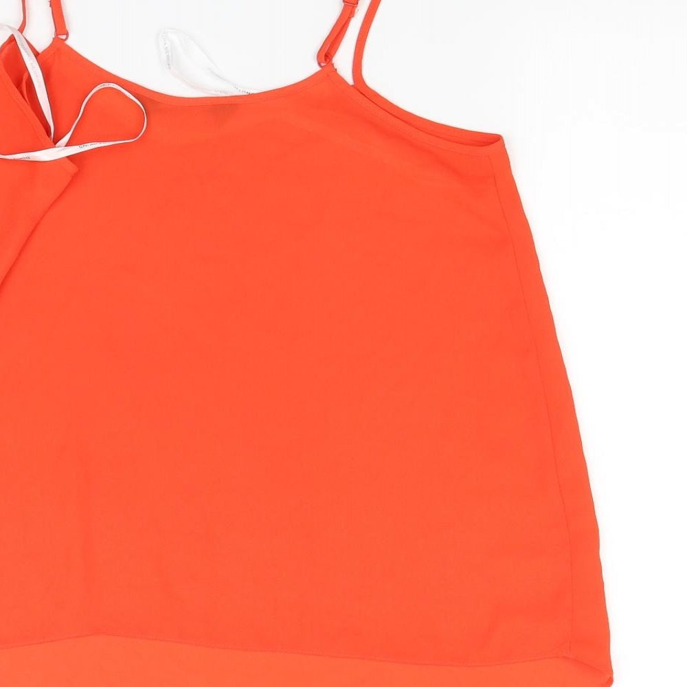 Womens UK Size 10 Dorothy Perkins Red Camisole Blouse