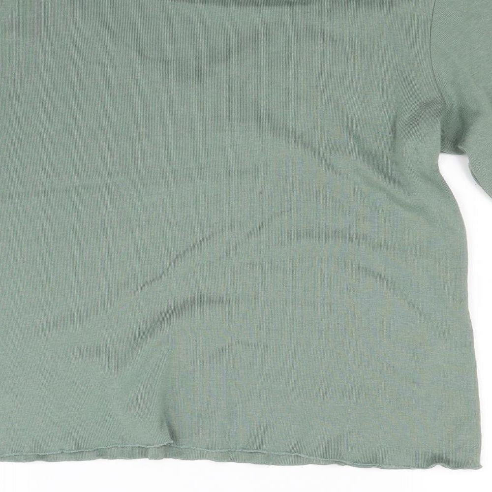 Viz a Viz Womens Green Knit Pullover Jumper Size M