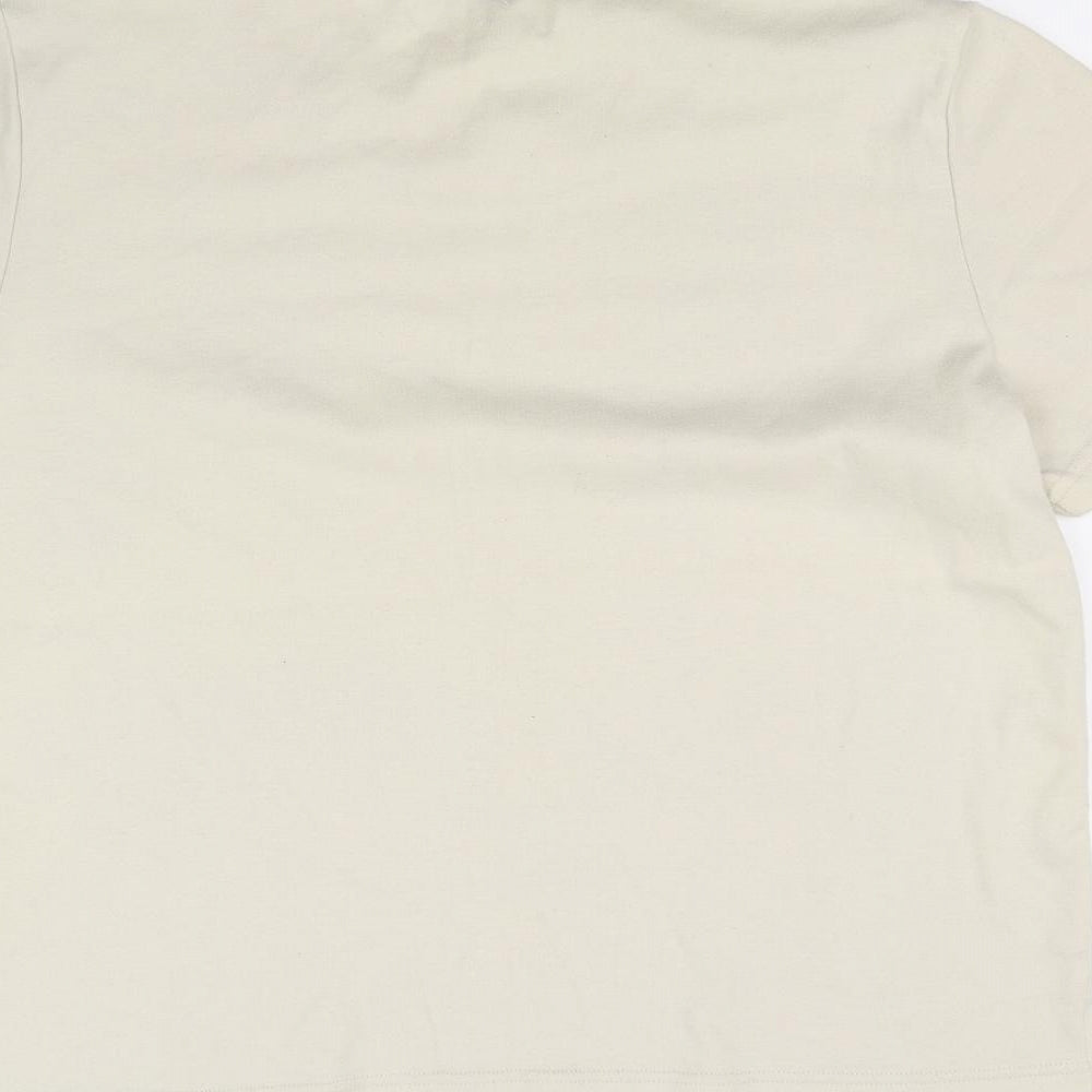 Womens UK Size L Fay Louise Beige Basic T-Shirt