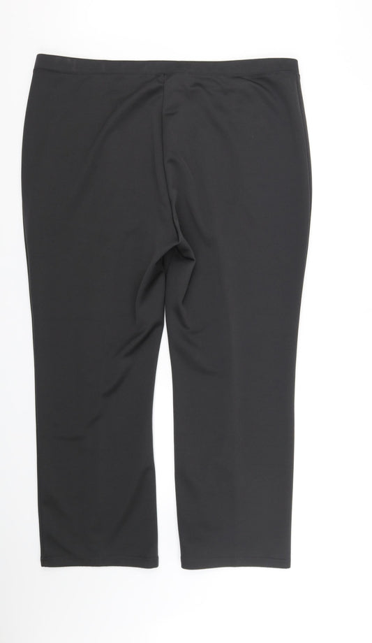 Womens UK Size 24 MARISOTA Regular Fit Green Trousers