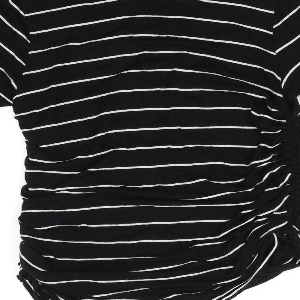 Womens UK Size M H&M Black Basic T-Shirt