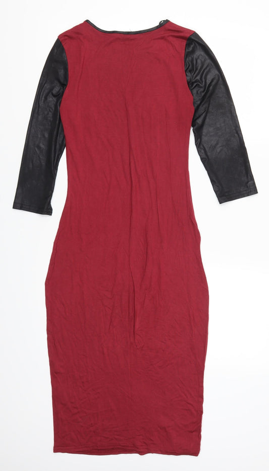 Atmosphere Womens Red T-Shirt Dress Size 10