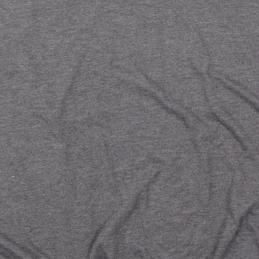 Evie Womens Grey Basic T-Shirt Size 14