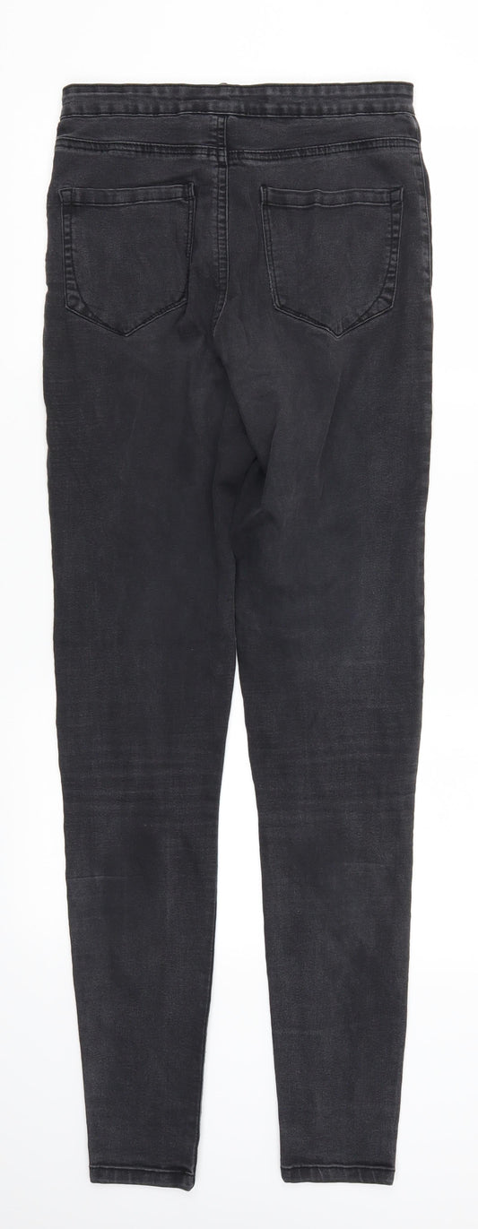 Denim Co Womens Grey Denim Skinny Jeans Size 10 L31 in