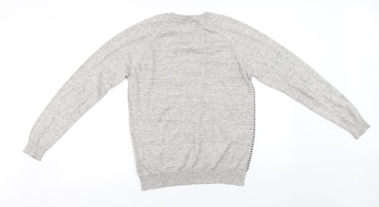 Cedar Wood State Mens Grey Pullover Jumper Size S