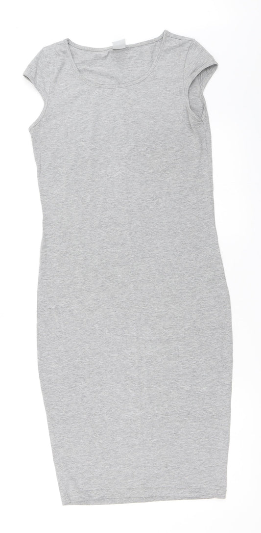 Additional front view of Vera Moda women’s grey bodycon, size S