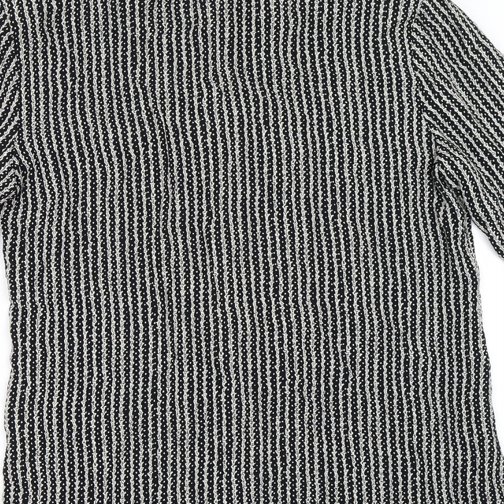 Dorchena Womens Black Basic Button-Up Size 16