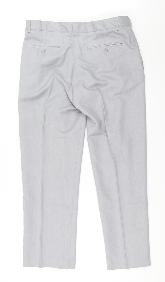 Cotton Traders Mens Grey Trousers Size 34 in L28 in