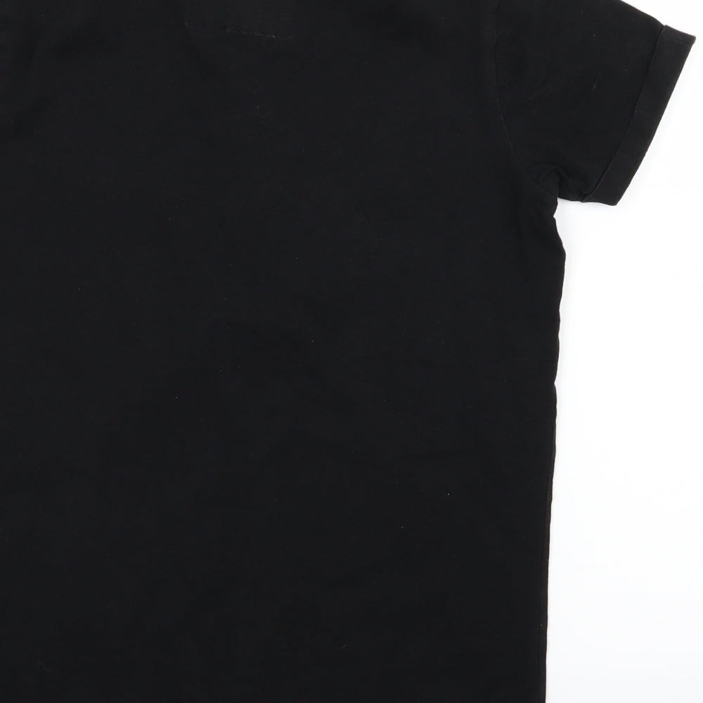 Fabregas Mens Black Polo Size M