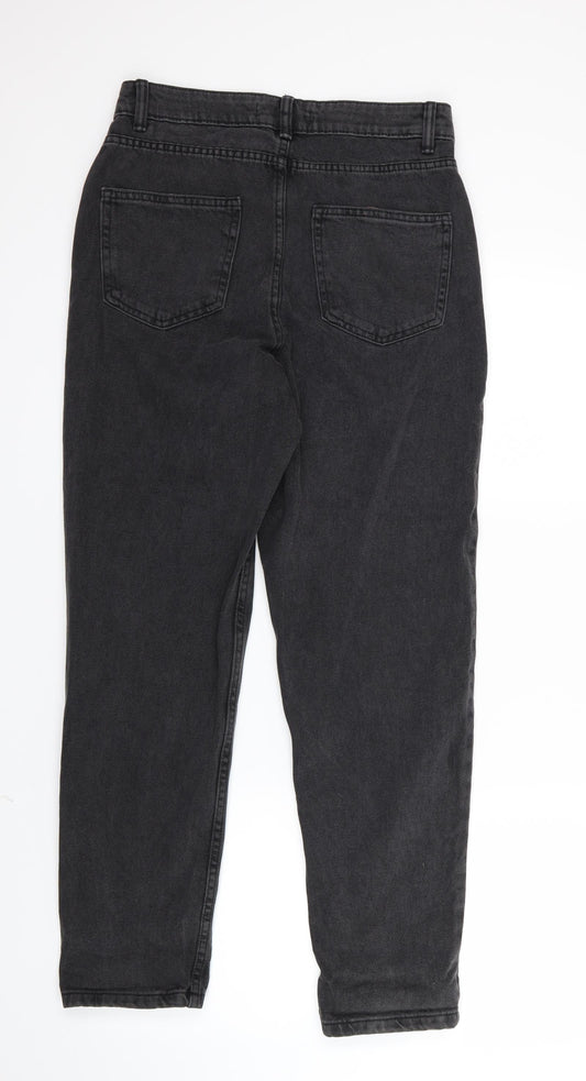 Denim Co. Womens Black Denim Straight Jeans Size 8 L28 in