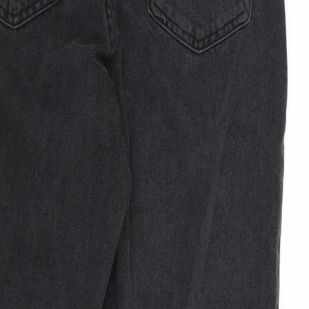 Denim Co. Womens Black Denim Straight Jeans Size 8 L28 in