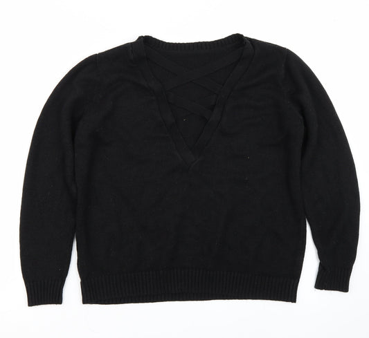 Anthology Womens Black Pullover Jumper Size M