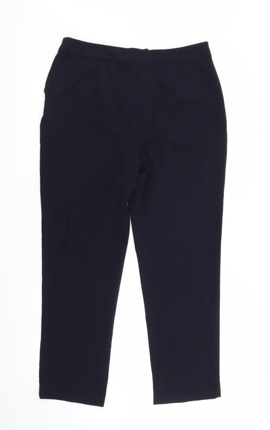 Isle Womens Blue Trousers Size 14 L28 in