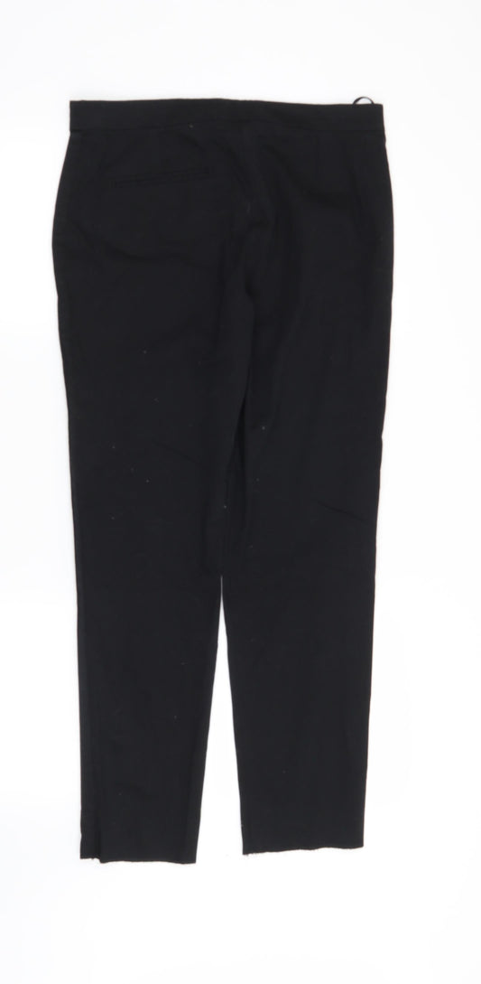 Womens UK Size 10 Marks and Spencer Regular Fit Black Trousers