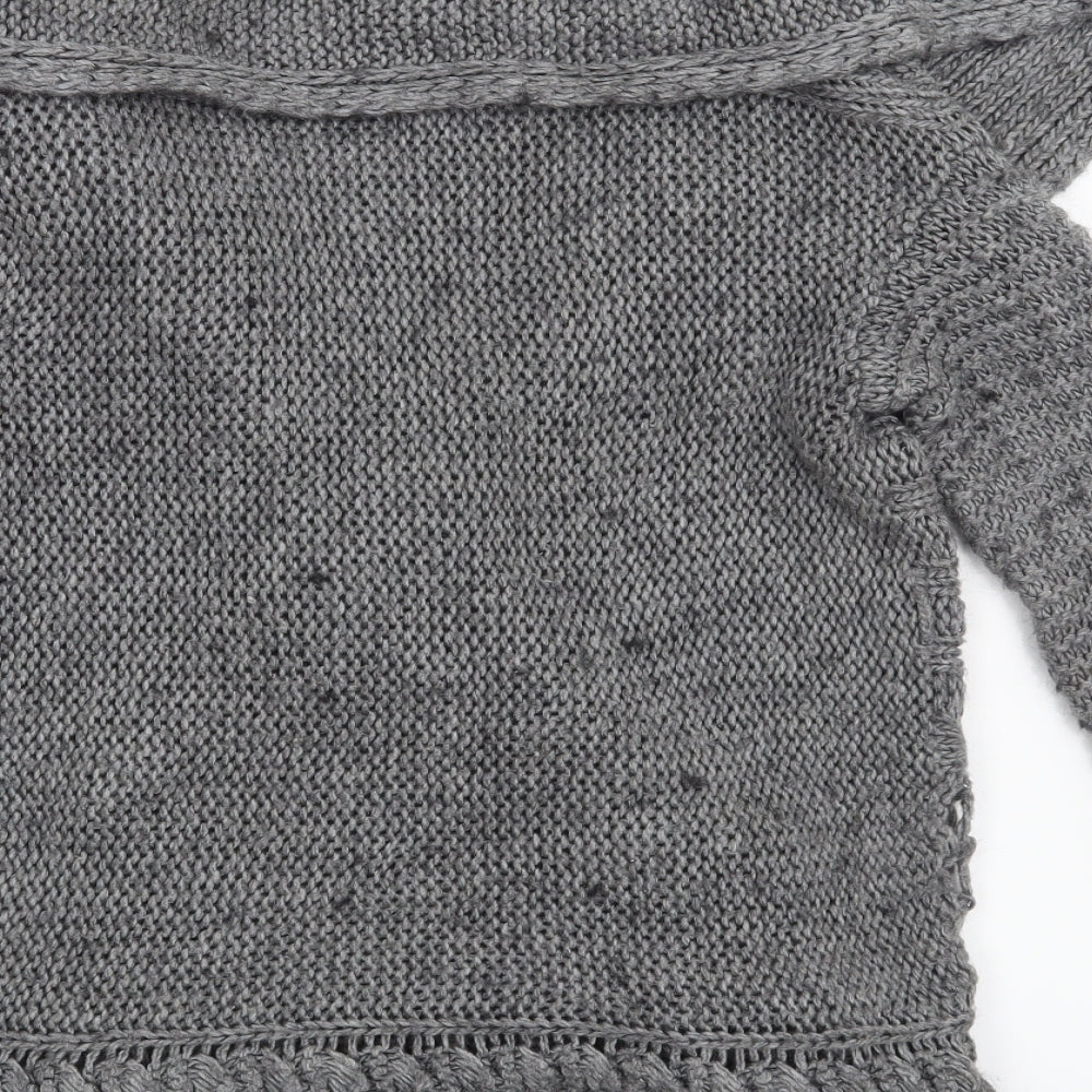 Marks and Spencer Womens Grey Cardigan Jumper Size S