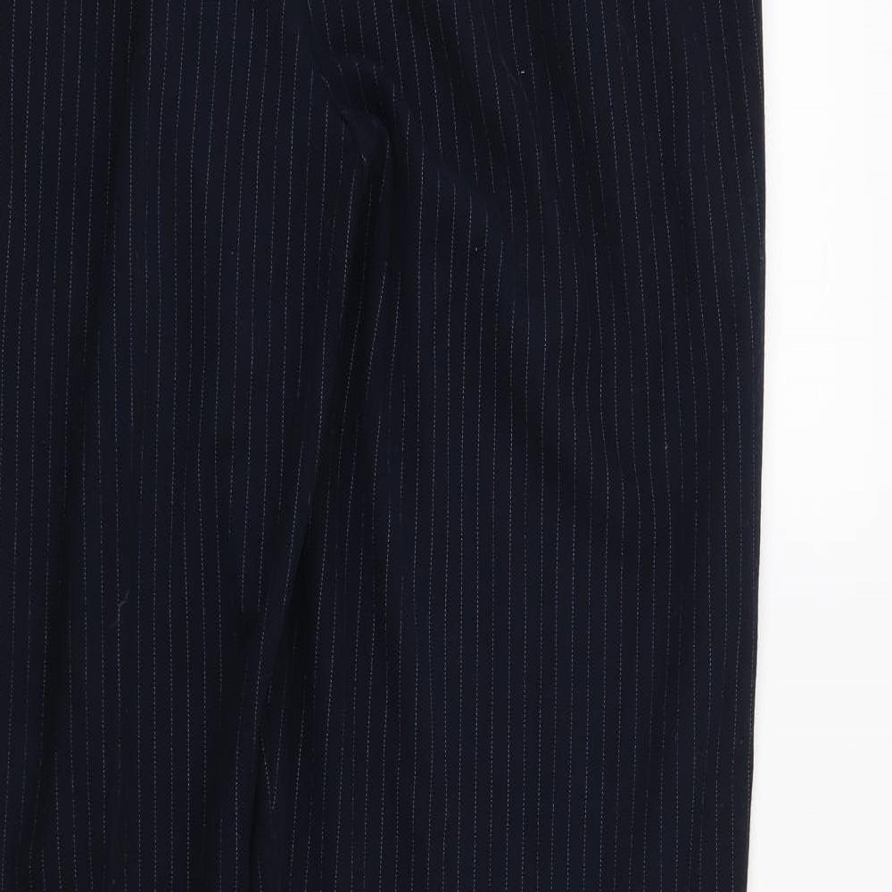 Womens UK Size 14 Marks and Spencer Regular Fit Blue Trousers
