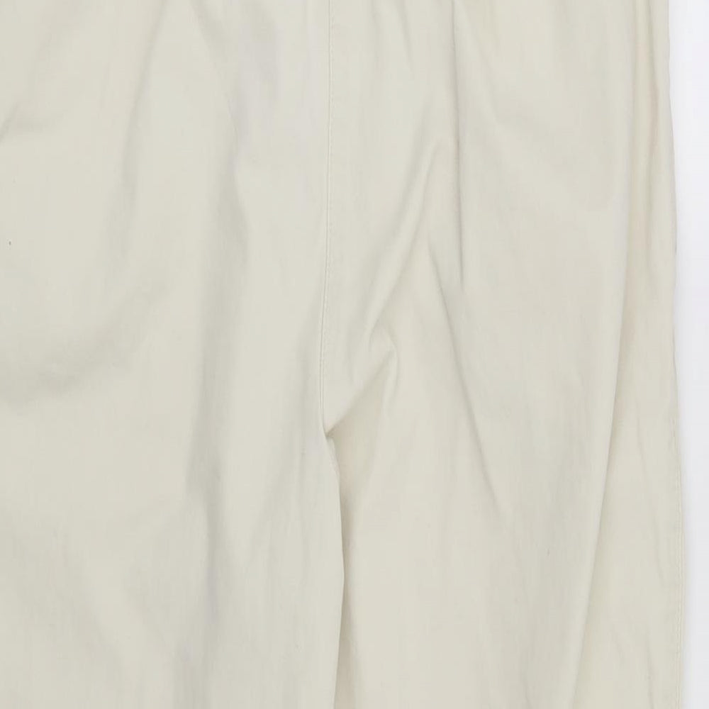 Womens UK Size 14 Emreco Regular Fit Beige Trousers