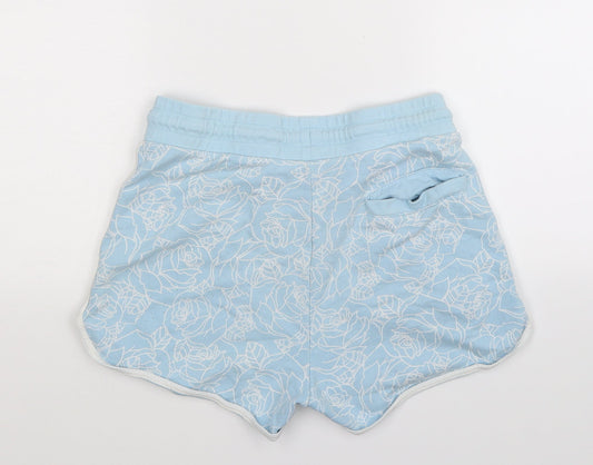 ASOS Womens Blue Floral  Hot Pants Shorts Size M