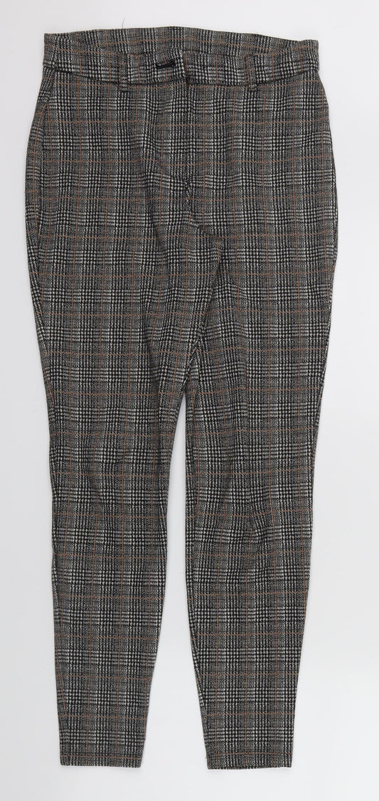 Womens UK Size 10 Dorothy Perkins Regular Fit Capri Brown Trousers