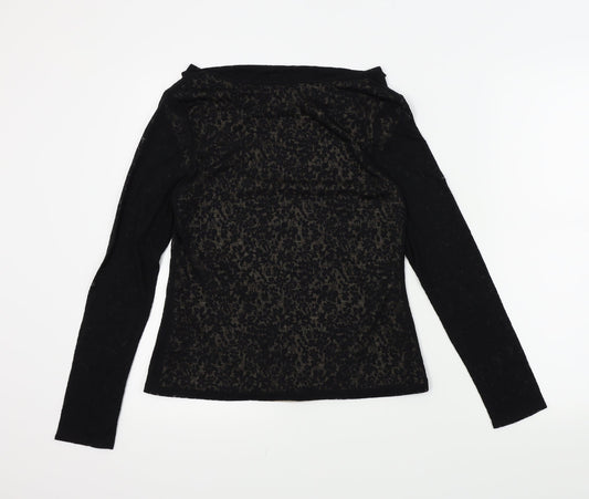 Womens UK Size 12 BHS Black Basic Blouse