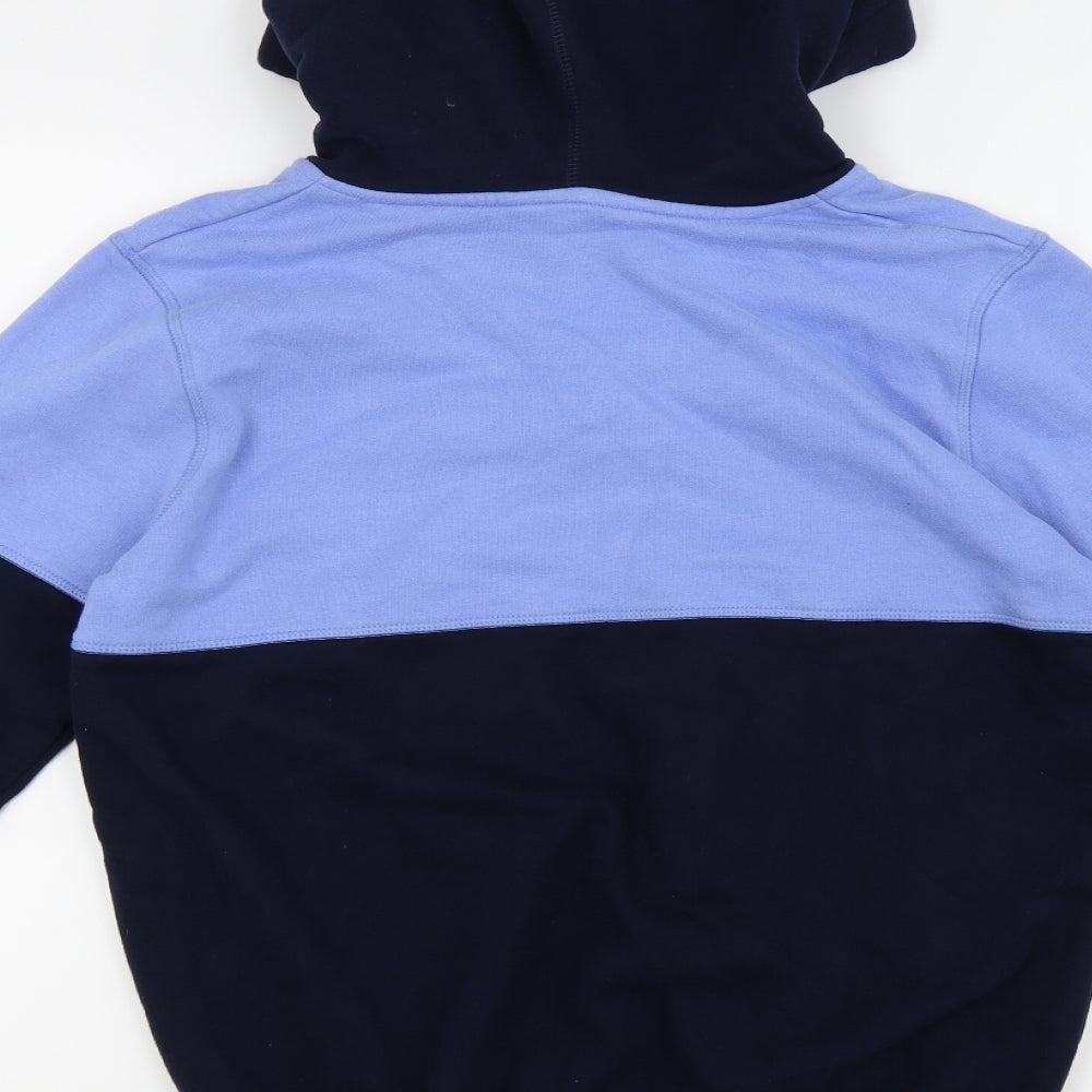 Mens UK Size S Cotton Traders Blue Pullover Hoodie