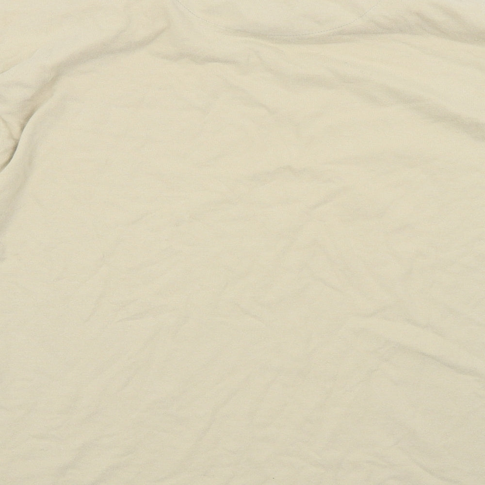 Mens UK Size George Beige T-Shirt