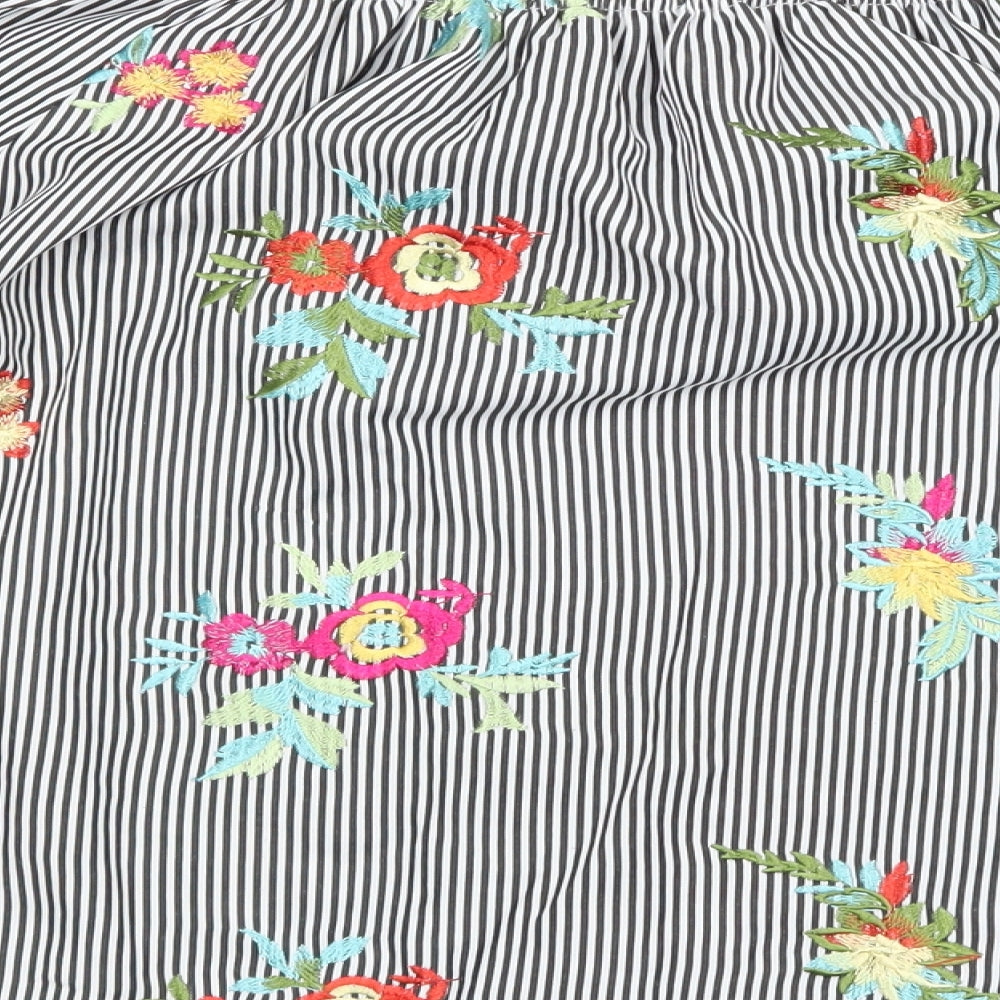 Womens UK Size Preworn Multicoloured Basic Blouse