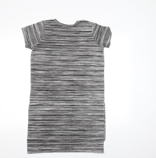 Quiz Womens Grey T-Shirt Dress Size 12