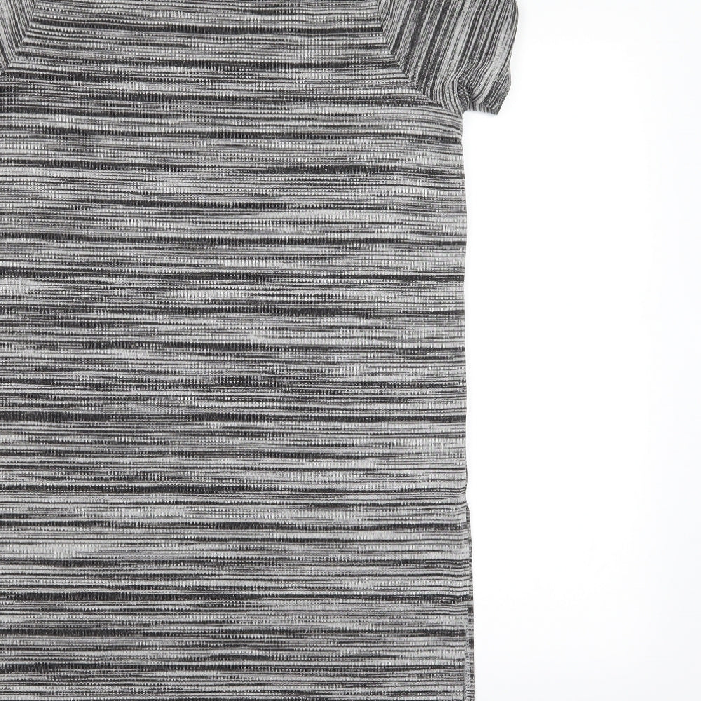 Quiz Womens Grey T-Shirt Dress Size 12
