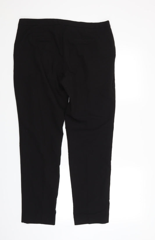 New Look Womens Black Trousers Size 14 L29 in