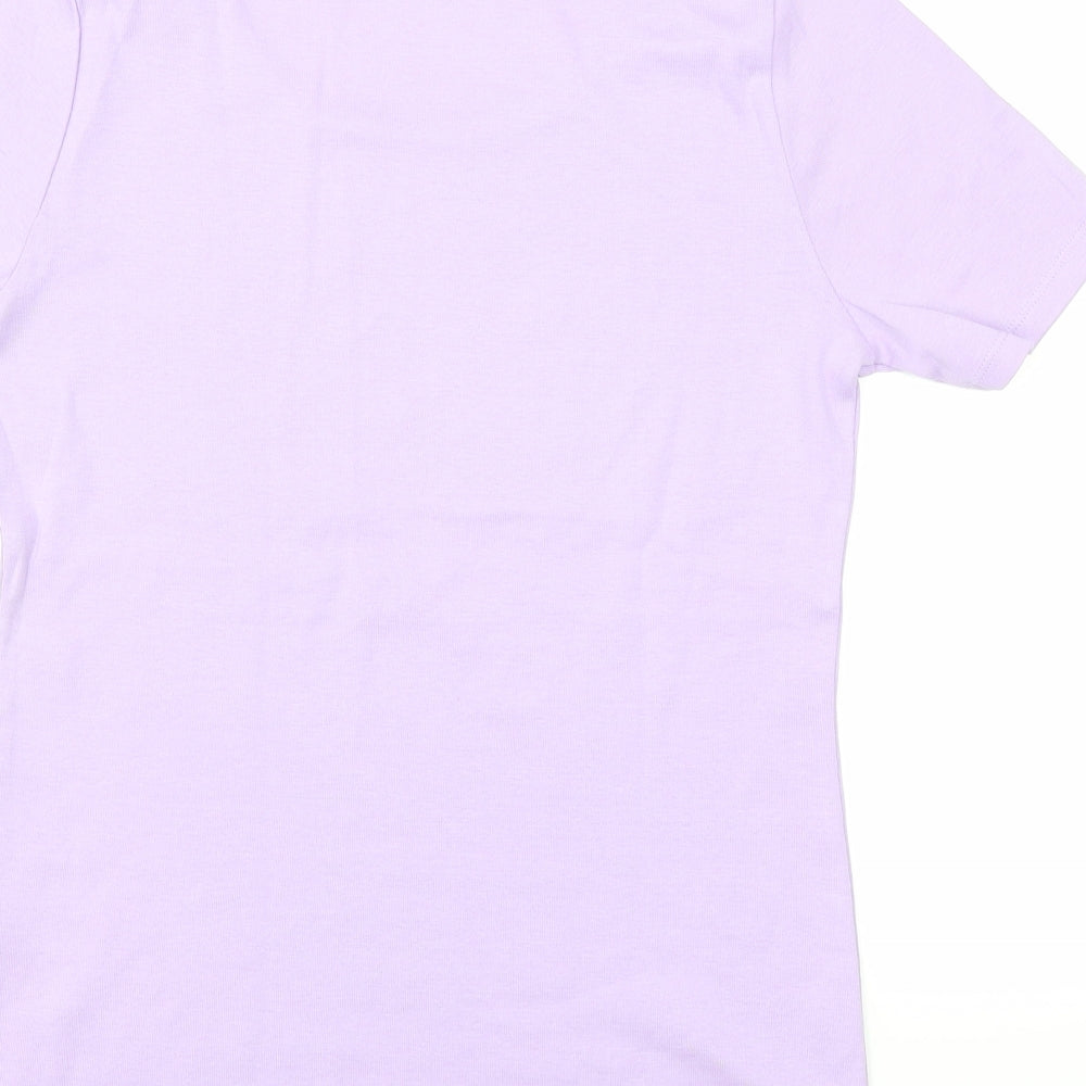Womens UK Size 10 love tees Purple Basic T-Shirt