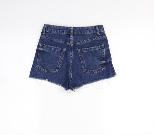 Topshop Womens Blue   Cut-Off Shorts Size 6