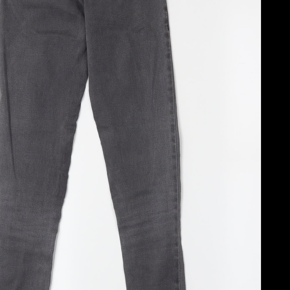 Topshop Womens Grey Denim Skinny Jeans Size 25 in