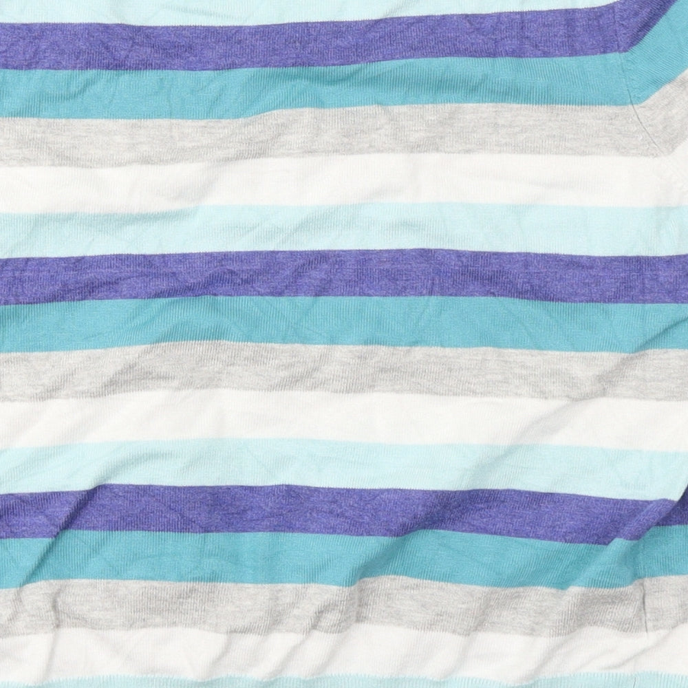 Womens UK Size L Petite Blue Basic Tank