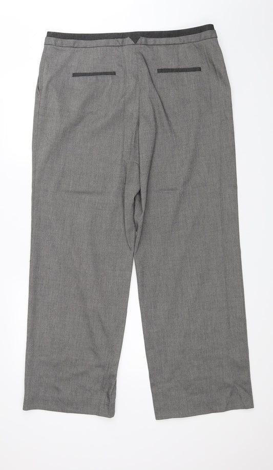 NEXT Mens Grey Dress Pants Trousers Size 16 L29 in