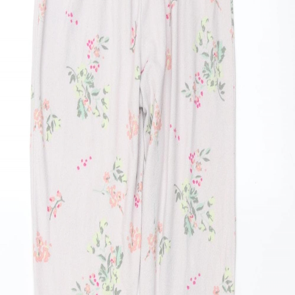 George Womens Pink Floral Trousers Size 6 L28 in