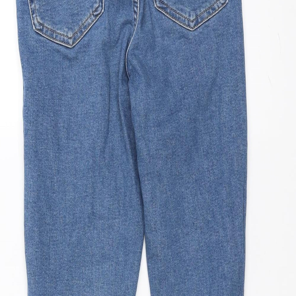 Topshop Womens Blue Skinny Jeans Size 26 in L30 in - Ripped details